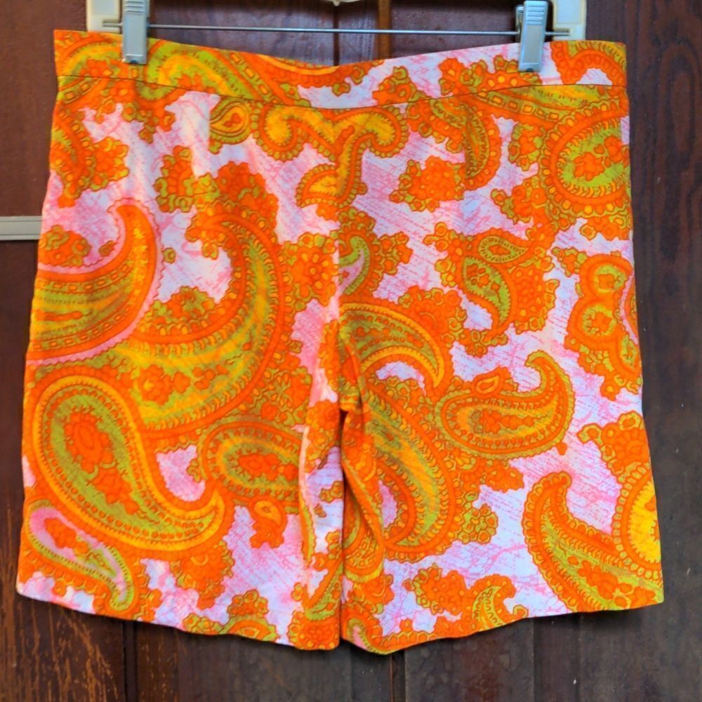 Trunks Beach Couture Colorful Paisley Bermuda Shorts Size 6 - Picture 3 of 9